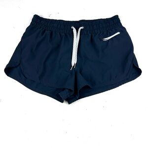 Vuori Clementine Shorts Womens Medium Blue Lined Gym Yoga Casual VW304 2"